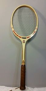 Vintage Tad Davis Classic Tennis Racket Clasiden Laminated Custom Made In USA 4L
