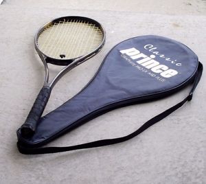 Prince Classic Graphite Pro LX Mid Plus Tennis Racquet Racket w Case No. 3 4 3/8