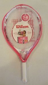 WILSON BLUSH 23 YOUTH TENNIS RACKET - PINK - AGES 7-8 - 3 5/8" GRIP - w/ COVER