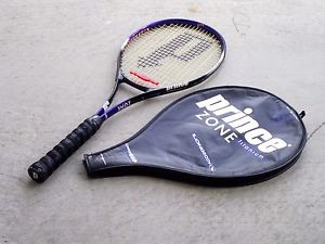 Prince Synergy Zone Titanium Longbody Tennis Racquet Racket Shock Block Large