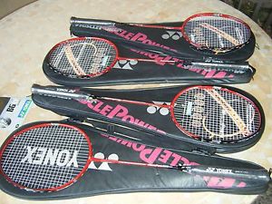 LOT OF 4 Fake?? Yonex Muscle Power 100SP Badminton Racquets