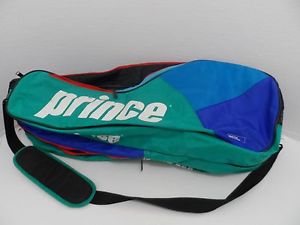 Prince Pro Team Triple 3 tennis racket bag Green/Blue/Black - GC