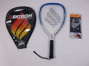 Ektelon Racquetball Blue Racquet 900 Power Level Catalyst Oversize Cover & Glove