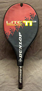 Dunlop "Lite Ti 108" Tennis Racquet, Titanium Alloy, No. 3 / 4-3/8" + Cover, New