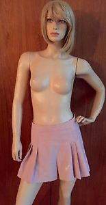 Made in Italy, tennis skirt, mauve, pleated, mini, sport. size 6, zip back!!