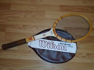 Wilson Jack Kramer Autograph Tennis Racquet and Cover. 4 1/2.