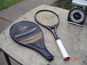 Dunlop John McEnroe Gold Aluminum Alloy Tennis Racquet 4 1/2 w Overwrap