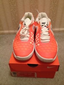 Orange Nike Air Max Courtballistec 4.3 Junior Tennis Shoes Kids Size 5.5