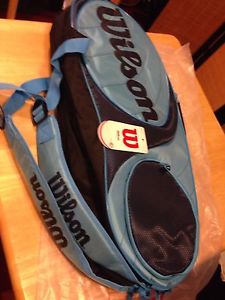 NEW Wilson Tennis Team Blue 12 Pack Bag Tennis Bag with shoulder straps