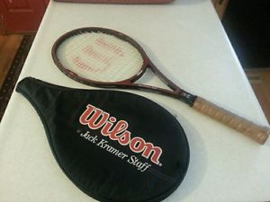 Wilson Jack Kramer Staff PWS Mid Size tennis racquet with cover