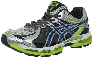 ASICS GEL NIMBUS 15 MENS RUNNING SHOES FLASH LIGHTNING/BLUE/LIME - Reg $150