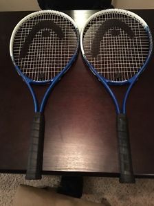 Two Head TI Conquest Nano Titanium Tennis Racquets 4 1/2-4 and 4 1/4-2 Grip
