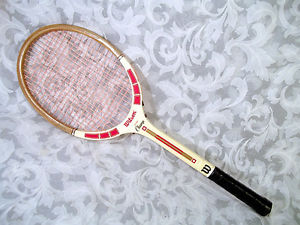 Vintage WILSON YOUNG CHAMP Wooden Tennis Racket