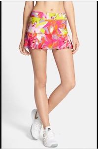 NWT Trina Turk Recreation Active Orchid Pink Floral Tennis Skirt Skort TR5VH90
