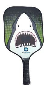 Boss Paddles Shark Pickleball Paddle. Aluminum Core/Carbon Fiber Surface 8 Oz