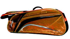 Li-Ning 9 Racquet Badminton Racquet Racket Bag  - Orange - Authorized Dealer