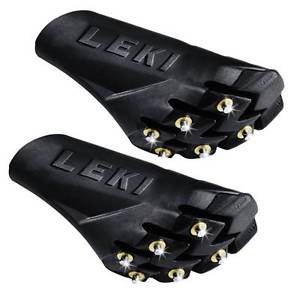 Original Leki Silencieux Pointe Tampons, Silentbloc avec Crampons, 1 Paire, NEUF