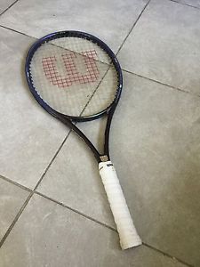 WILSON GRAPHITE QUAD PWS 110 TENNIS RACQUET -4 3/8 GRIP