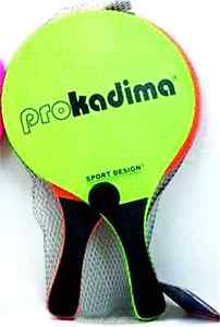 Pro Kadima Paddle Ball Set Neon Green & Neon Orange Dry Branch 784672973496