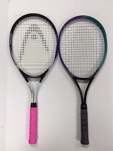 Head Magnesium 1501 4 1/4  & Head Grand Prix 4 3/8 Tennis Racquets Free USA Ship
