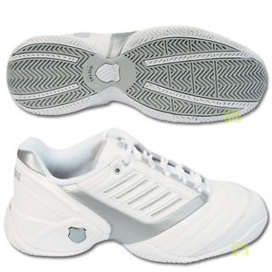K-SWISS Mujer Zapatillas de tenis Surpass blanco/plata con Omnisohle Outdoor y