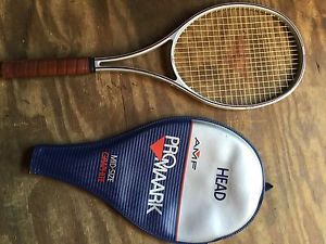 Head AMF Midsize Graphite Tennis Racket PRO MAARK 4 3/8 w cover Set Of 2 Lot