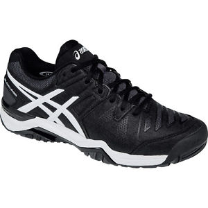 Asics Gel-Challenger 10 Mens Tennis Shoe  Blk-White-Dark Grey