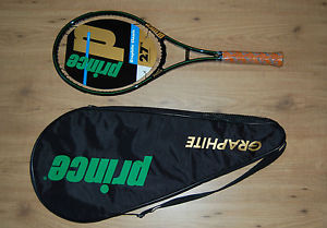 PRINCE ORIGINAL GRAPHITE POG STRAIGHT SHAFT 93 Tennis Racquet Grip 4 1/2 NEW