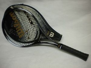 WILSON PRO SUPERLIGHT SPS TENNIS RACQ  4 1/2" ORIGINAL COVER NEW GRIP WRAP NICE