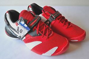 Babolat TENNIS PROPULSE SNEAKERS Shoes RED WHITE GREY Men U.S. Sz 11.5 U.K Sz 11