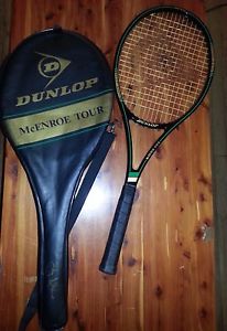 Dunlop John MCENROE TOUR Graphite Glass Composite Tennis Racket & Bag