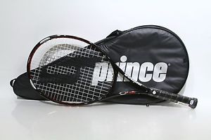 NEW! PRINCE O3 RED 105 HEADSIZE 4 1/4 GRIP TENNIS RACQUET W/ BAG