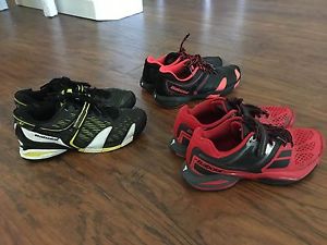 BABOLAT Propulse  Boys Youth Tennis Shoes Red Black Size 6 6.5  3 Pairs LOT