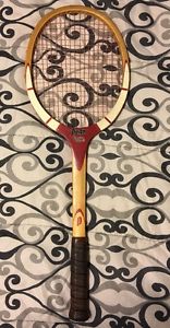 VINTAGE PENN Centre Court WOODEN TENNIS RACKET 4 1/2 Grip