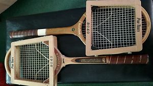 Vintage tennis racquets