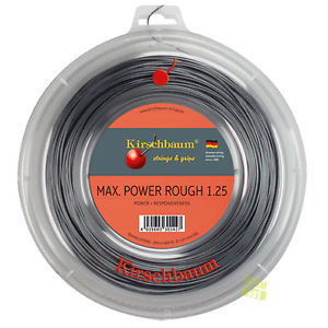 Kirschbaum Cuerdas de tenis MAX POWER ROUGH antracita 200m