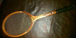 Vintage Tennis Racket CROWN Wide World of Sports ABC Aussie Wood 4 5/8  M l 3916