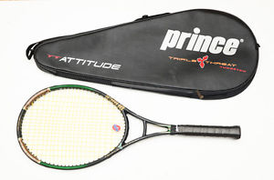 Prince Triple Threat TT Graphite, Midplus 4 1/2 Grip - Strung