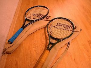 Prince Graphite Tennis Racquets - One Pair with Cases