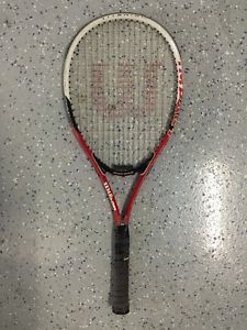 Wilson Impact Tennis Racquet Titanium Volcanic Frame Technology Power Bridge